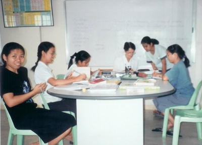 At study in the novitiate with Sr Bernadette- Philippines