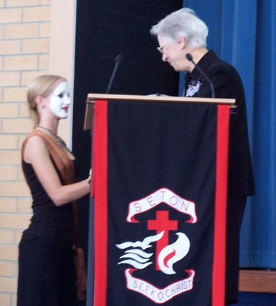 Sr Helen presides at Arts Launch Seton College