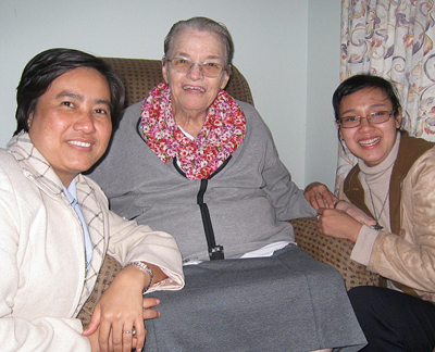 Two of the Srs with Sr Aemelia