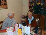 Sr Juliana visiting her sister in nursing home unit.