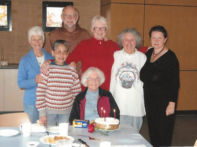 Sr Rose with the parish Craft Group