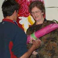 Presenting Awards at College Art Exhibition Seton College