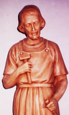 Sculpture of St Joseph in Rome