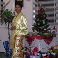 Sr Perpetua in National Dress Dec '04