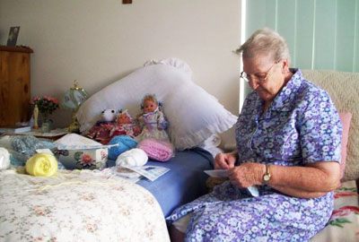 Sr Benedicta is a prolific producer of wonderful handmade goods to support fundraising for a local Hospice